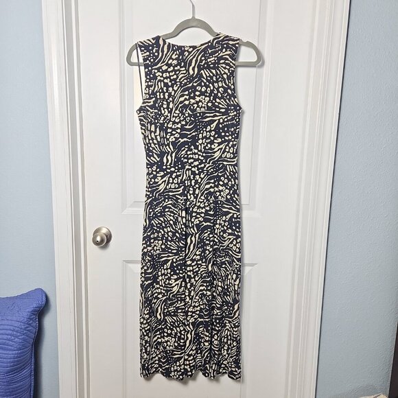 Hailey 23 Seanna Faux Wrap Dress - L Black/Cream Print - Picture 2 of 4